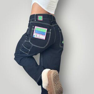New EMPYRE Tori Carpenter Skate Pants Loose Relaxed Womens Y2K Utility Jeans 6